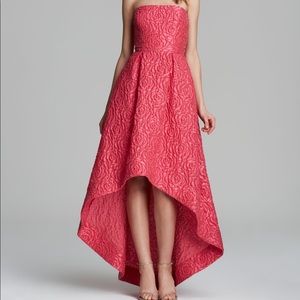 Monique Lhuillier High Low Dress pink like new s 6